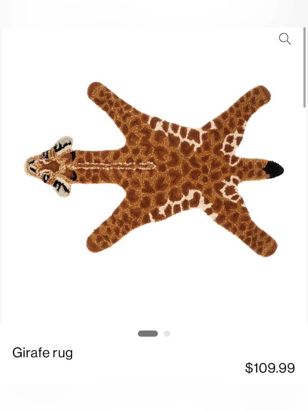 Giraffe Rug - Picture 4 of 4